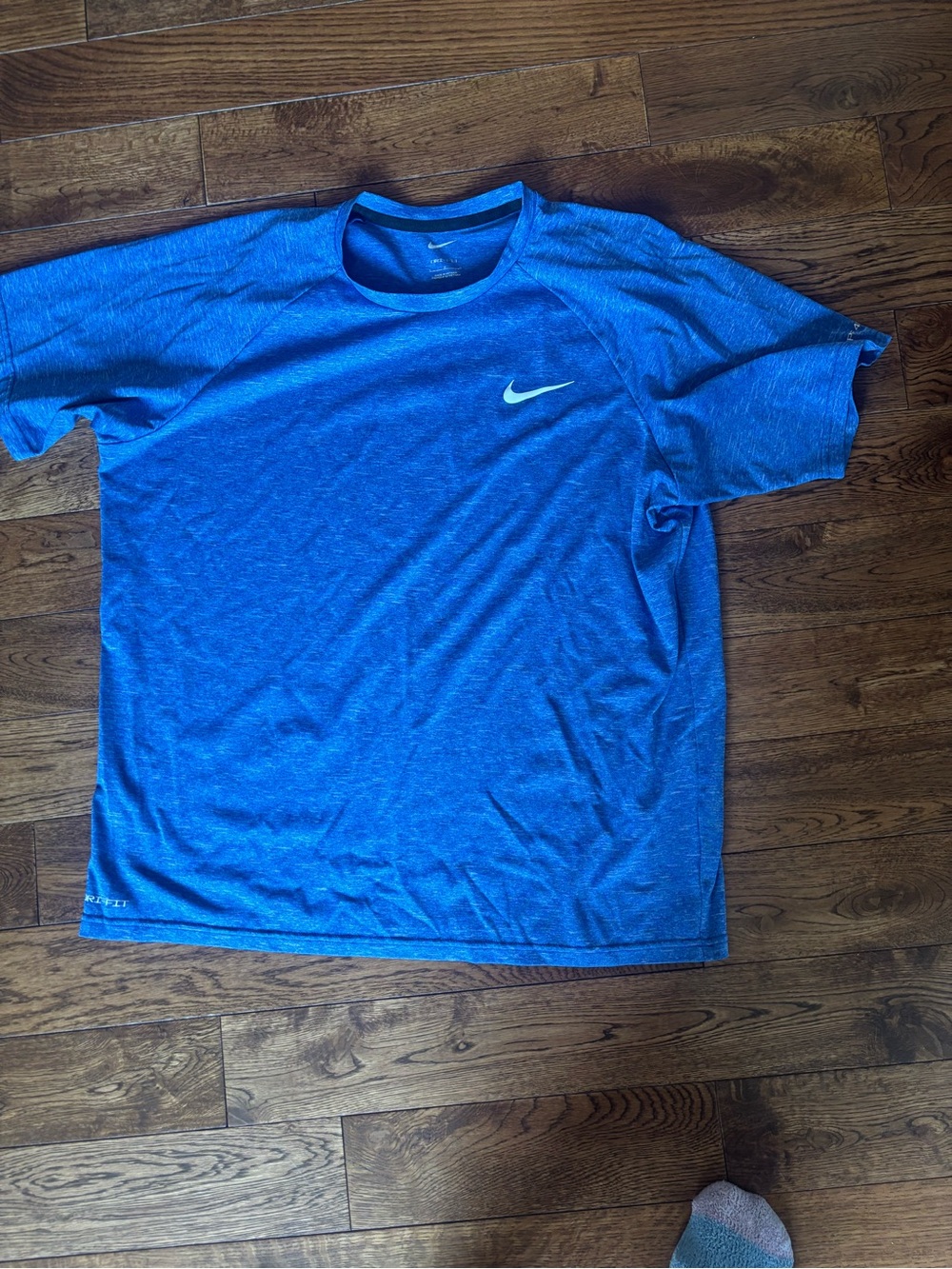 Nike Men's Heather Royal Blue Short-Sleeve Dri-FIT Tee